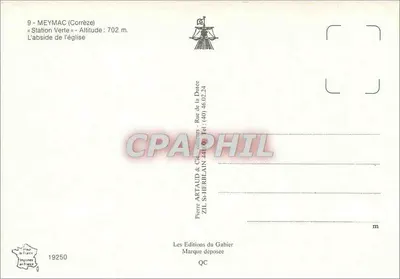 A abside da igreja — Meymac (Corrèze) — Les Éditions du Gabier — Verso