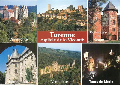 Turenne, capitala da Vicomtia — Collonges-la-Rouge, Curemonte, Pompadour, Ventadour, Tours de Merle — Éditions Delamare