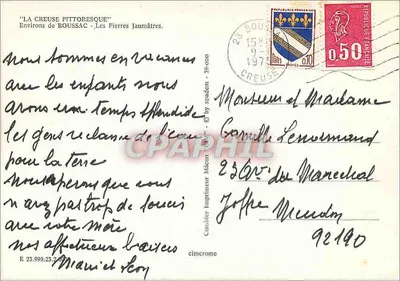 Les Pierres Jaumâtres — Pittoreska Creuse — Cing — Rewers