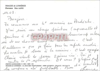 Mas esquecido — Provence — Imagens & Luzes, Ref. 132 — Verso