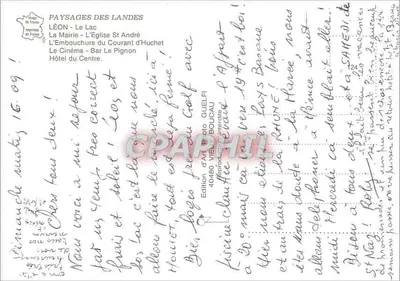 Léon — paisagens das Landes — Guefi — Verso