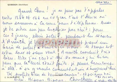Haven Haliguen — Quiberon — uitgever niet zichtbaar — Achterkant