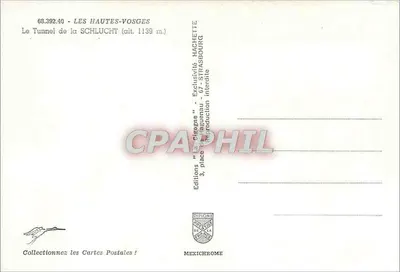 O Túnel da Schlucht - As Altas Vosges — Éditions Hachette, n° 63.392.40 — Verso
