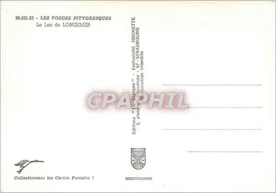 Jezioro Longemer — Piękne krajobrazy Vosgów — Wydawnictwo "La Gigogne", Strażburg — Rewers