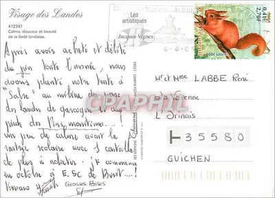 Las Landais — Jacques Vignes — Wydawnictwo Zamek Terre des Albret — Rewers