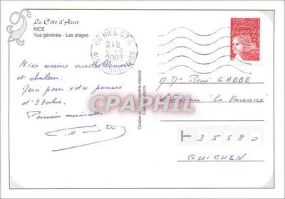 Nice — Ogólny widok — Wydawnictwo La Côte d'Azur — Rewers