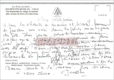 Les Gets — widok ogólny wsi i zbiornika wodnego — Wydawnictwo REVALP — Rewers
