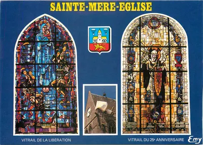Sainte-Mère-Église — Vitral da Liberação — Emy