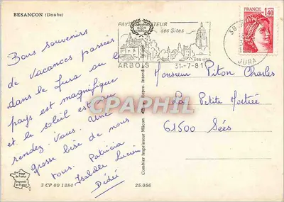 Besançon — Zawsze mamy czas w Besançon — Wydawca Mâcon — Rewers