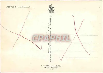Nantes — Storia e monumenti — Edizioni Pierre Artald & Cie — Verso