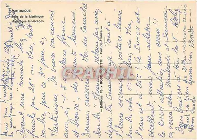 Martinika — piękne krajobrazy, przyjazna populacja — Wydawnictwo La Rose Sette — Rewers