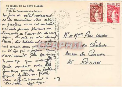 NICE - Promenade des Anglais — Lido — Wydanie Y. P. L. N°89 — Rewers