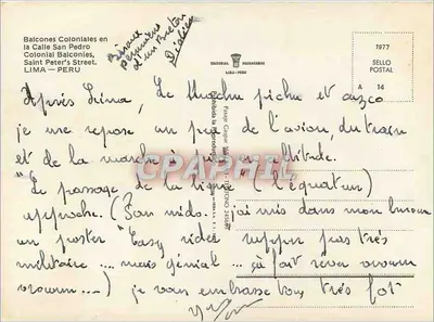 Kolonialne balkony na ulicy San Pedro — Lima — Editorial Pachacamac — Rewers