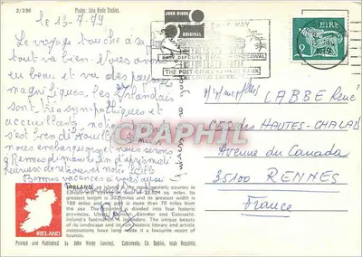 Irlandia — Witaj z Irlandii — John Hinde Limited, Cabinteely, Co. Dublin — Rewers