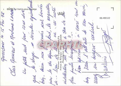 ले वाल्टिन — शीतकालीन दृश्य — एडिशन्स 'ला सिगों' सोडाल्फा — पीछे