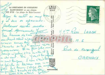 Saint-Brieuc e suas praias — Edições d'Art Jos — Verso