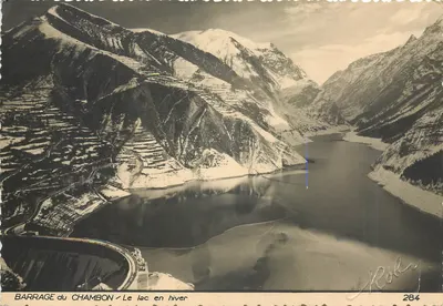 Barragem do Chambon — O lago no inverno — Roby n°284