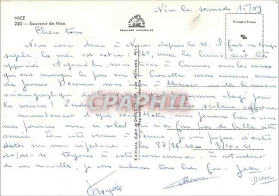 Nice — La Treille, Fontaine, Plage, Église — Craphil — Rewers