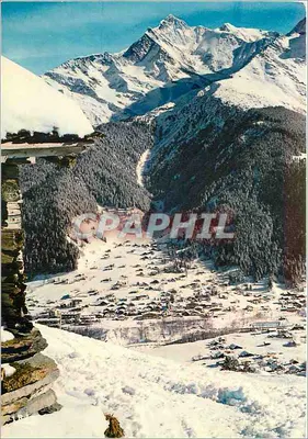 Les Contamines Montjoie (74) — widok z szczytu Nivorin — Wydawnictwo B. P. 37320 Magazyn
