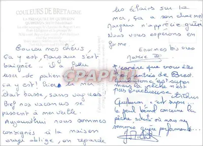 Presqu'île de Quiberon — Cores da Bretanha — Editora: Edições Kali (Morbihan) — Verso