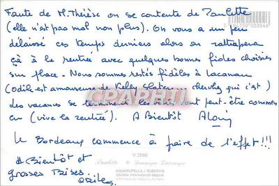 Boutique Paulette — Editor Aquarupella / Subervie — N° V 2560 — Verso