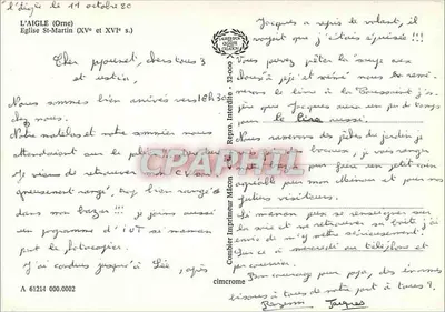 L'Aigle (Orne) — Igreja de São Martinho (séculos XV e XVI) — Cim — 32.000 — Verso