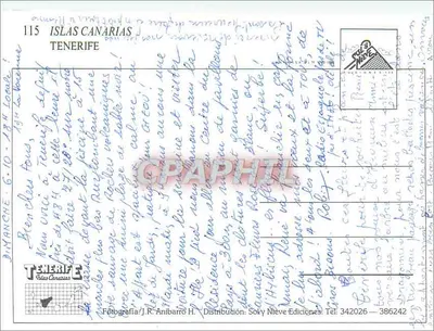 Tenerife — paisagens e flora — Tenerife — Verso