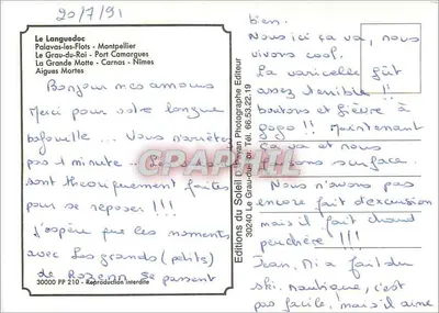 Languedoc — Montpellier, Palavas-lès-Flots, Le Grau-du-Roi, Port-Camargue, La Grande Motte, Nîmes, Aigues-Mortes, Carnon — Wydawnictwo Słońce — Rewers