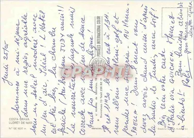 Costa Brava — Lloret — wydawca Postales Internacionales — Rewers
