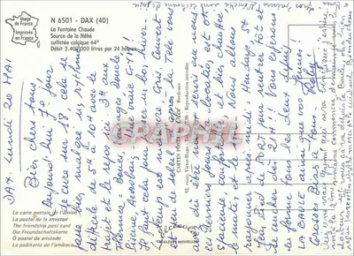 Dax, a fonte quente — editor, n° 6501 — Verso