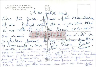 O TROU DO DIABO — Corniche Vendéenne, Sion sobre o Oceano — Edições do Vieux Chouan — Verso