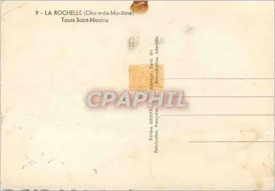 La Rochelle — Widok na świątynię św. Nikołaja — Wydawnictwo Greff, Paryż — Rewers