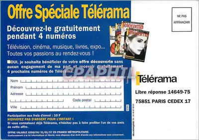 Blake i Mortimer — Wyłącznie: nowy Télérâma N°2423 — Wydawnictwo Blake i Mortimer — Rewers