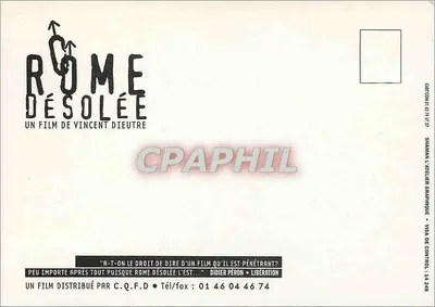 Rome désolée — Film Vincenta Dieutre — C.Q.F.D. Distribution — Rewers