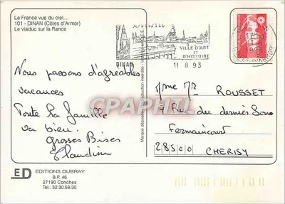Dinan (Côtes-d'Armor) — Most nad Rance — Wydawnictwo Dubray, nr 101 — Rewers
