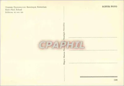 Stilleven w niszce — Muzeum Boymans-van Beuningen w Rotterdamie — seria 1258 — Rewers