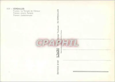 Trianon - Der Tempel der Liebe — Art Editions — Nr. 909 — Rückseite