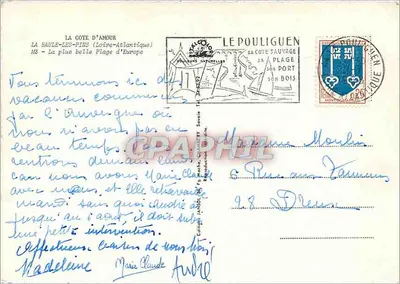 La Baule-les-Pins — widok panoramiczny plaży i portu — Wydawnictwo — Rewers
