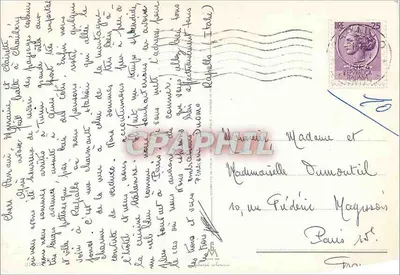 Rapallo — Widok panoramiczny i kolacje — Souvenir — Rewers