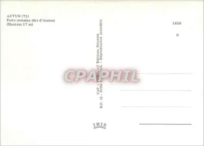 Autun — Rzymska brama Arroux — IRIS — Rewers