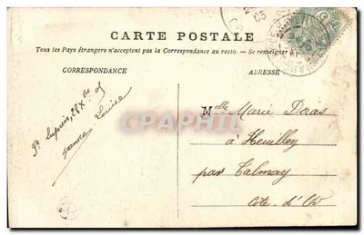 Desejos de Ano Novo — 1906 — L.B. PARIS — Verso