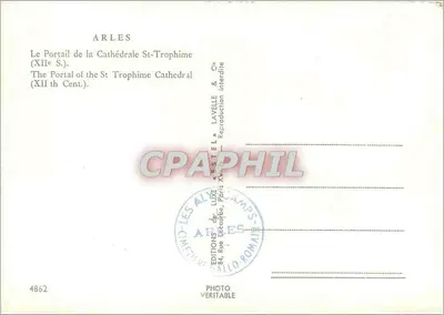 Arles — Portal Katedry św. Trofimego (XII wiek) — Étél — Rewers
