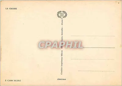 Strzelec z psem — Bonheur à Deux — Imprimeur Combier, Mâcon — Rewers