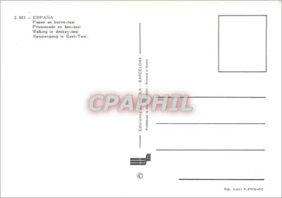 Wyprawa na wozie kozim — Hiszpania — Wydawnictwo S.A. - BARCELONA - nr 2.021 — Rewers