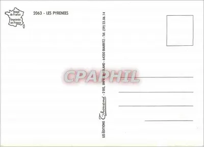 Os Pirineus — Ovelhas, Cães, Izard, Águia — Éditions Thouand — Verso