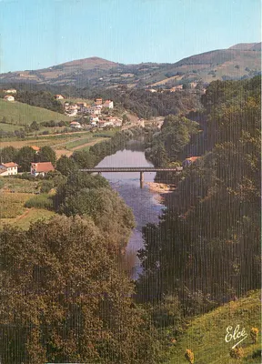 Cambo-les-Bains — Vista geral sobre a Nive com o Ponte Rodoviária — Editor Elcée, N° 3132