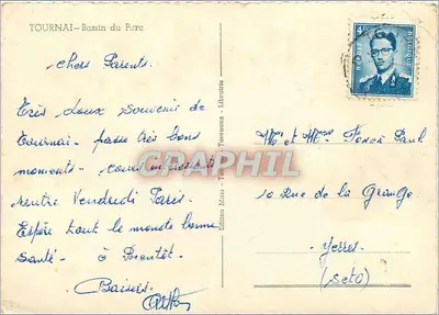 Tournai — Basen Świnia — Wydawnictwo Mena, Tournai — Rewers