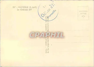 Il Castello d'If — Marsiglia (B.-du-R.) — Edizione Mireille — Verso