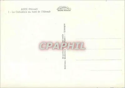 Agde — Katedra przy brzegu Hérault — Théojas — Rewers