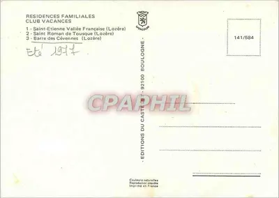 Residencias Familiares Club Vacaciones — Saint-Etienne Vallée Française, Saint-Roman-de-Tousque, Barre des Cévennes (Lozère) — Éditions du Castellet — Reverso